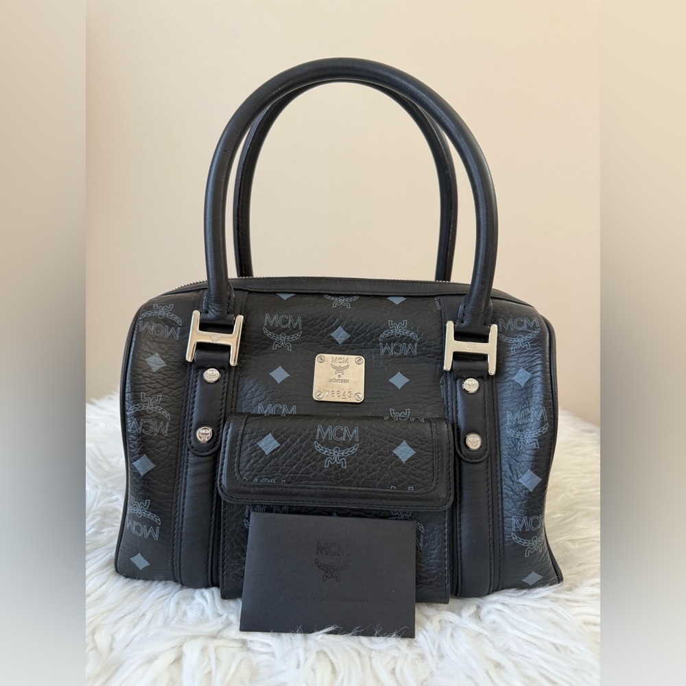 Sold!!! MCM Boston Leather Handbag